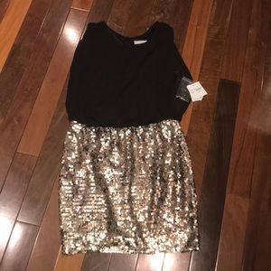 Brand New J. Taylor Size 4 Two Toned Sequin Dress